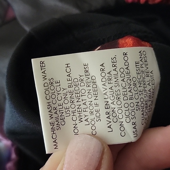 SPEECHLESS size 3 black and red floral one shoulder mini dress - Picture 5 of 5